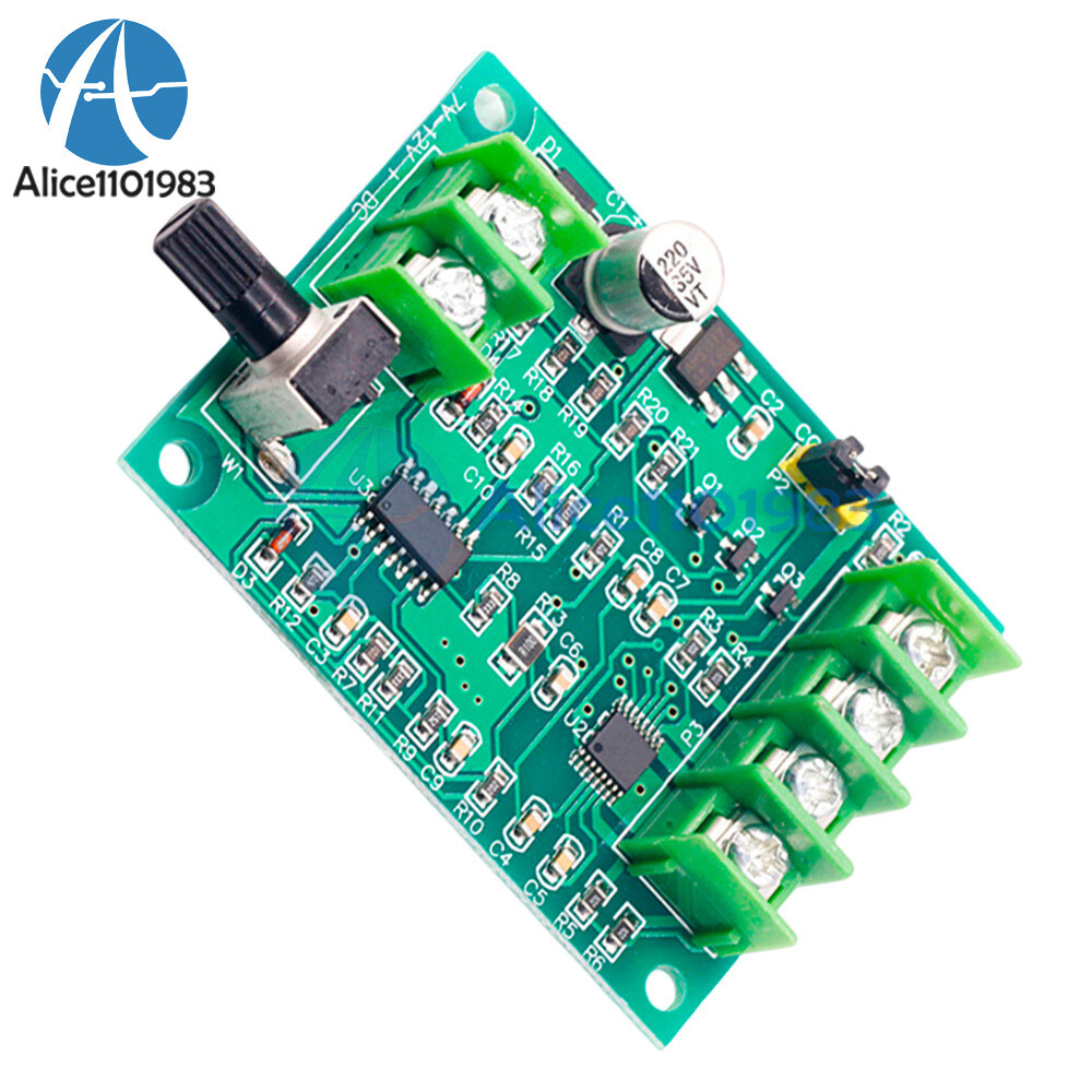 DC7-12V Brushless DC Motor Driver Controller Board W/ Voltage Current Protection