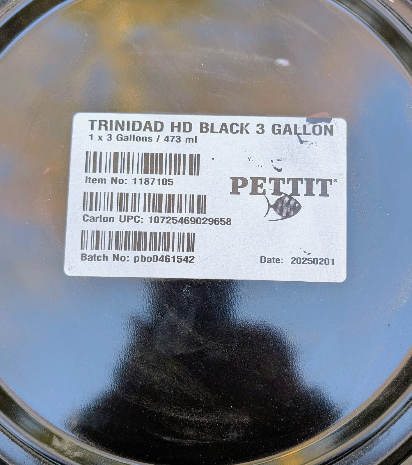 PETTIT 1871XL Trinidad HD Black Antifouling Boat Refinishing Marine Paint 3 Gal.