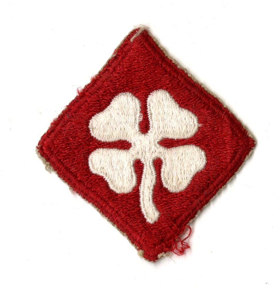 Fourth Army White Back Patch WWII Vintage Pearl Harbor Pacific Training