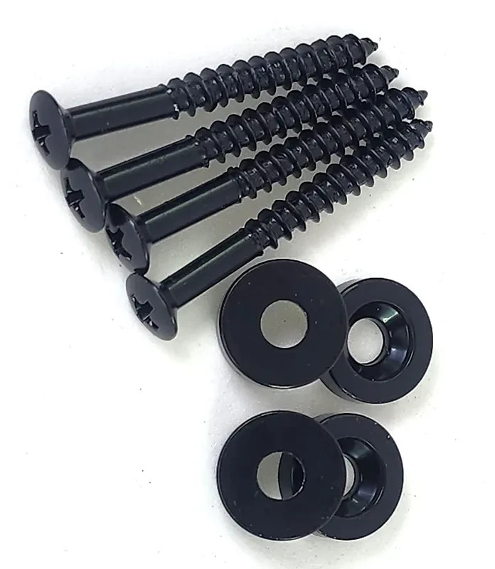 Squier Modders Black Neck Joint Screws & Ferrules Hardware For Ibanez