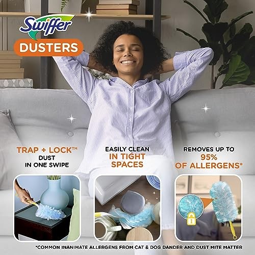 Dusters Starter Kit, Kit Includes 1 Handle and 5 Dusters