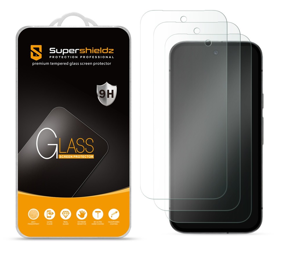 [3-Pack] Supershieldz Tempered Glass Screen Protector for Google Pixel 10a