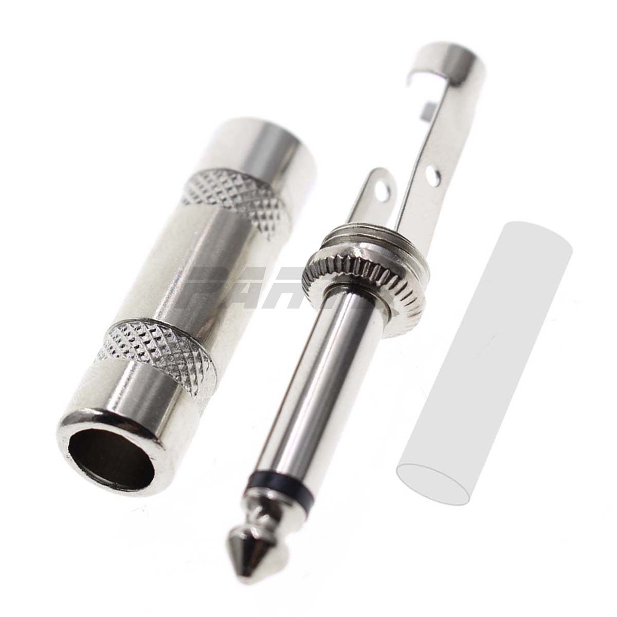 10pcs 1/4 MONO TS Heavy Duty Male Audio Speaker Guitar Cable Connector Plug Jac