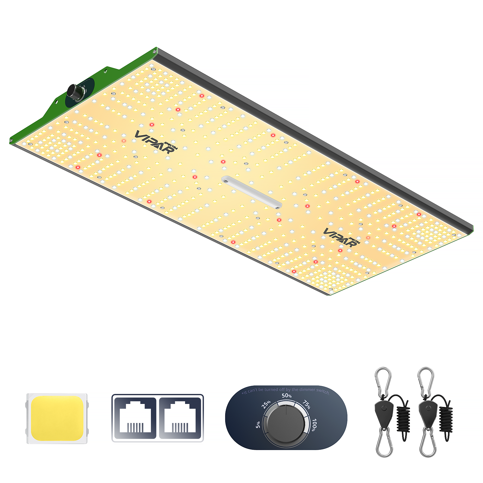 VIPARSPECTRA P2000 LED Grow Light Full Spectrum for Indoor Plants Veg Bloom IR