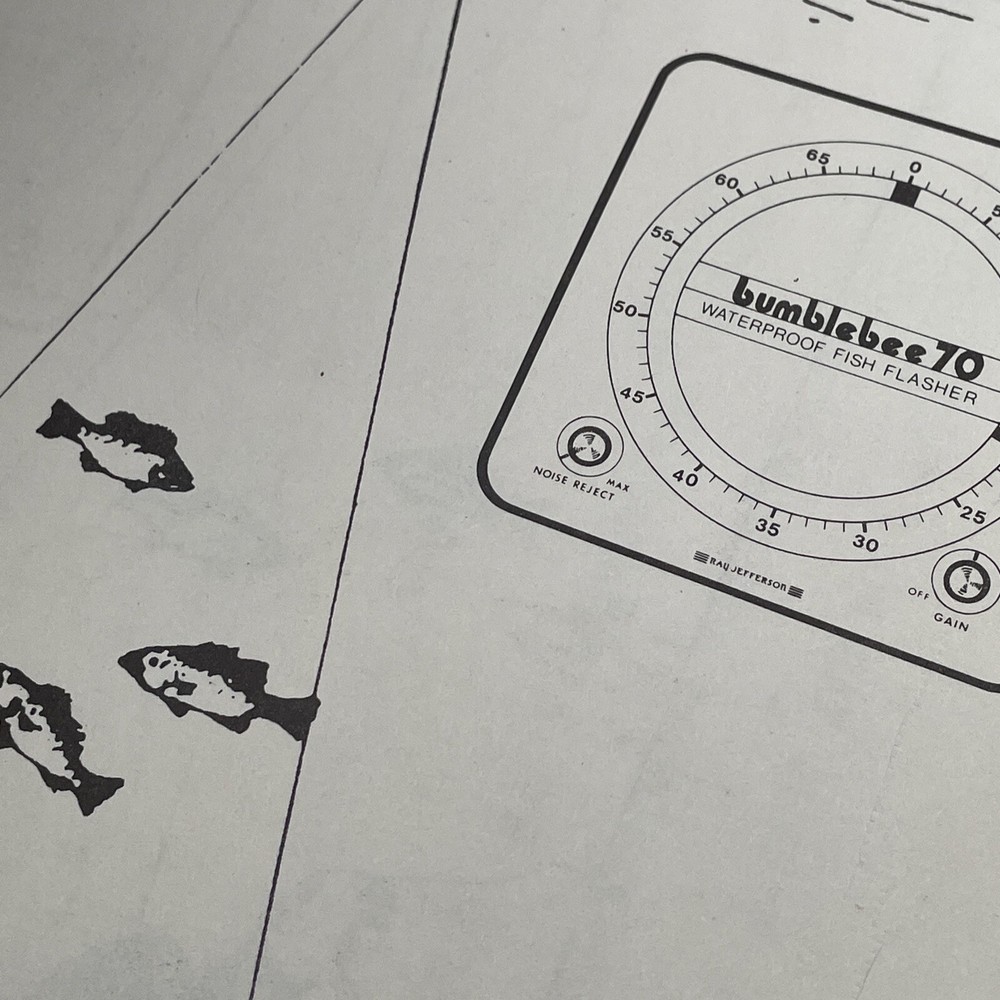 Ray Jefferson Fish Flasher Model 70 Bubblebee Instruction Handbook Schematic