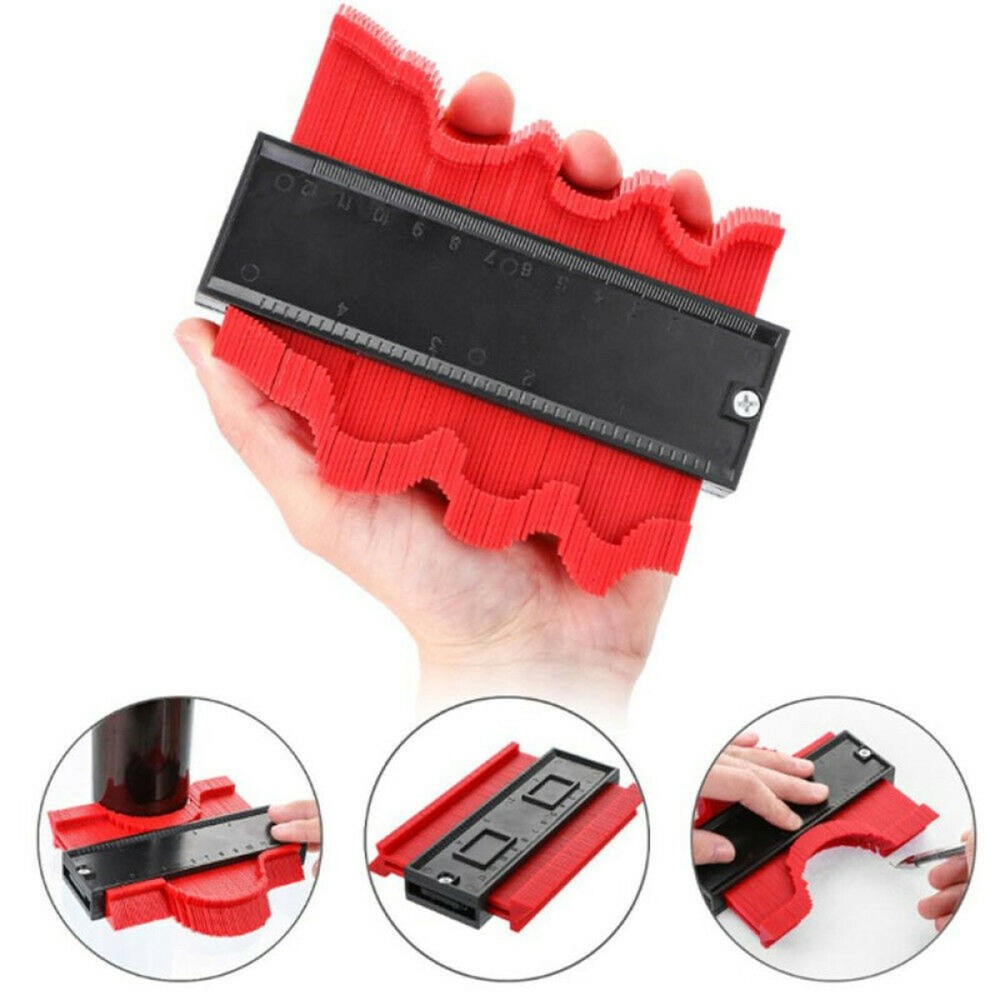 Saker Shape Profile Contour Gauge Plastic Woodworking Tool Duplicator Irregular