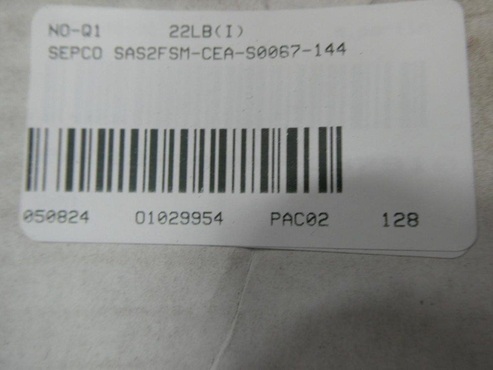 Sepco SAS2FSM-CEA-S0067-144 Split Air Seal