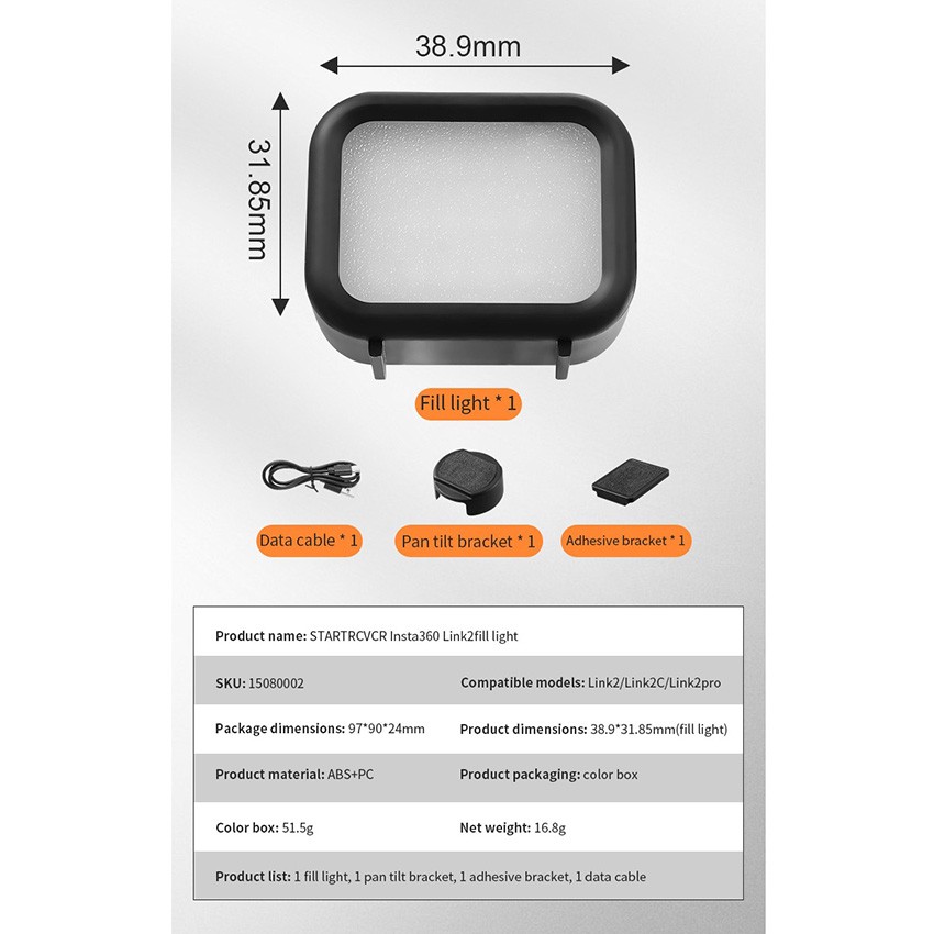 For Insta360 Link2/2C/2PRO Camera Fill Light