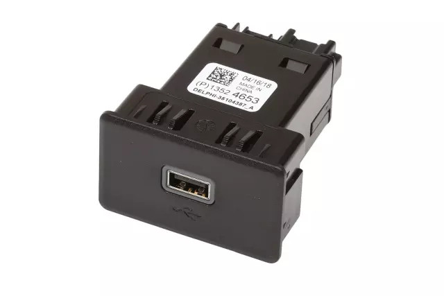 Genuine GM Jet Black USB Receptacle 13524653