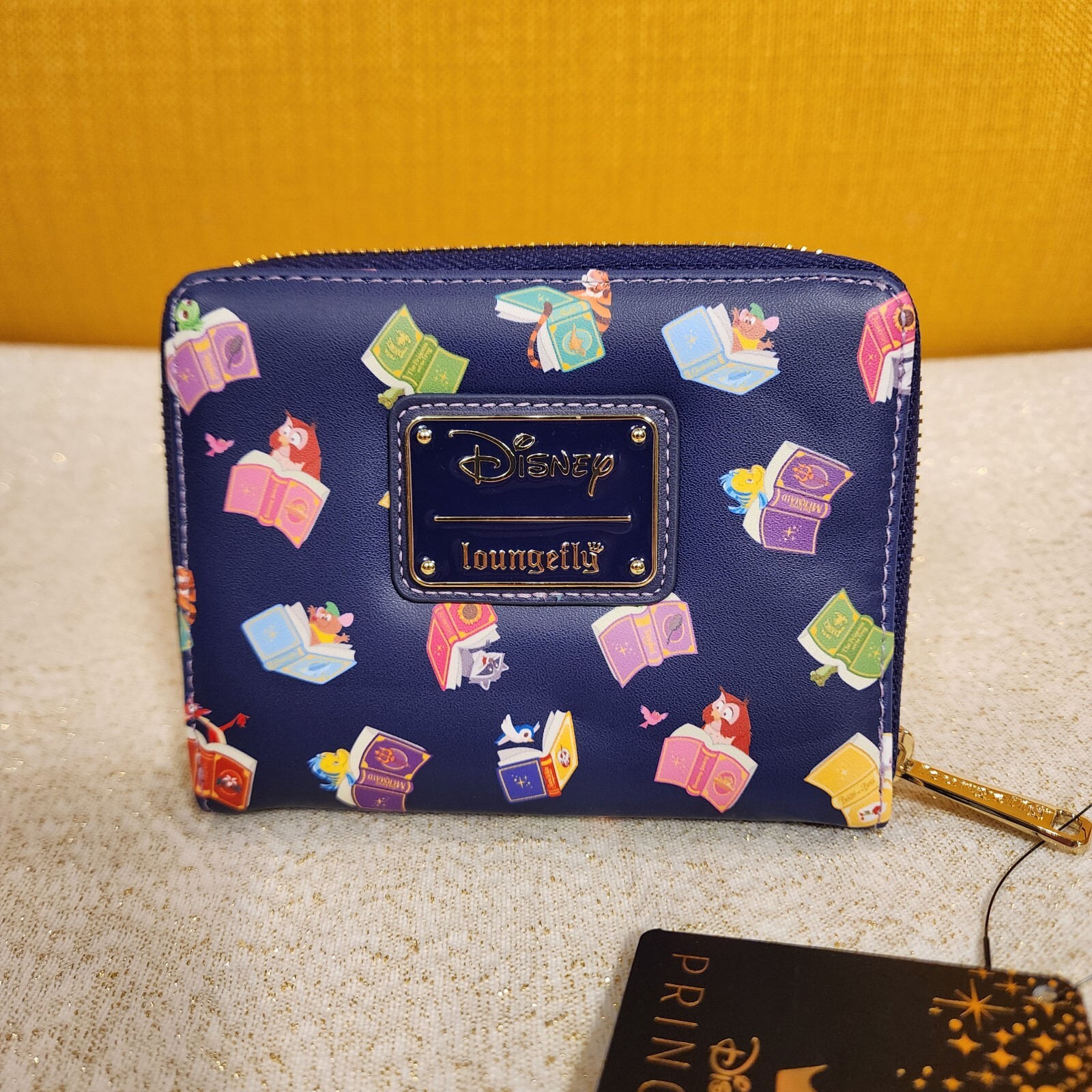 Loungefly Disney Princess Story Books Zip Around Wallet NEW
