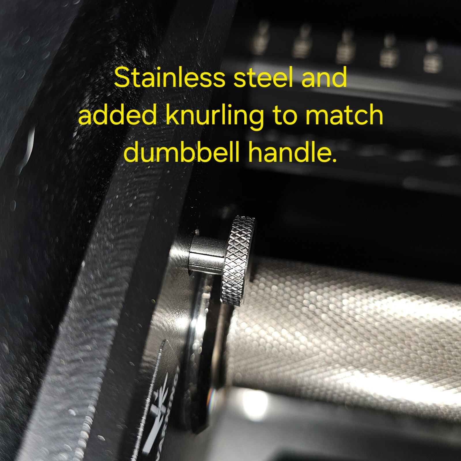 Locking SS Knurled Spring Pin Set (4) Upgrade For REP X PEPIN Dumbbells