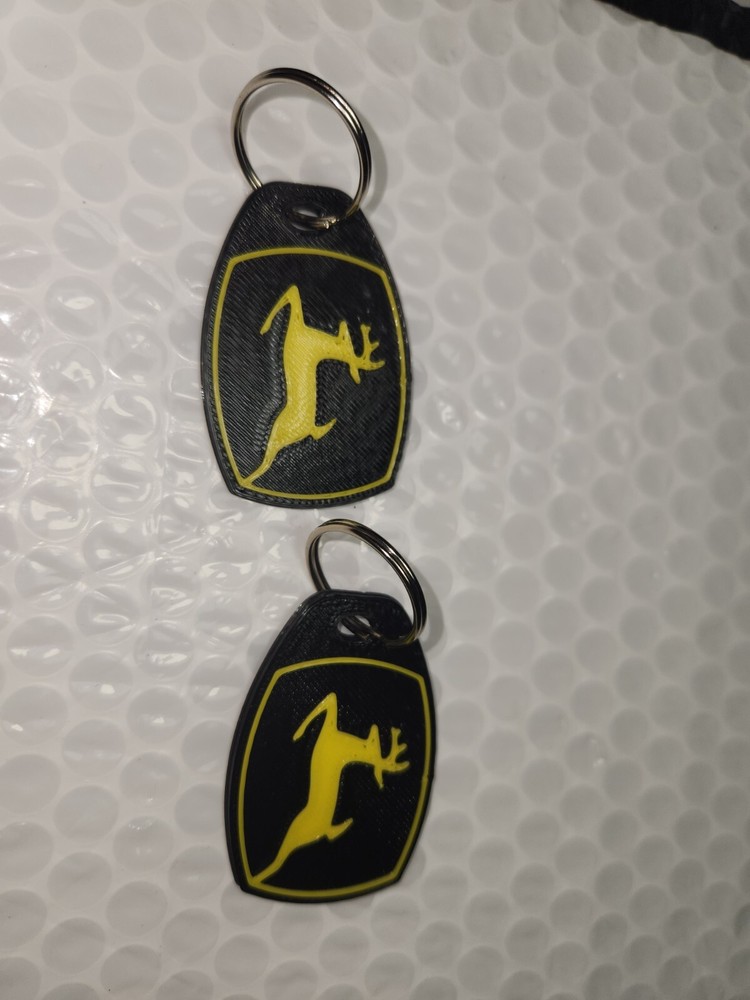 John Deere Custom 3d Printed  Key Chain's