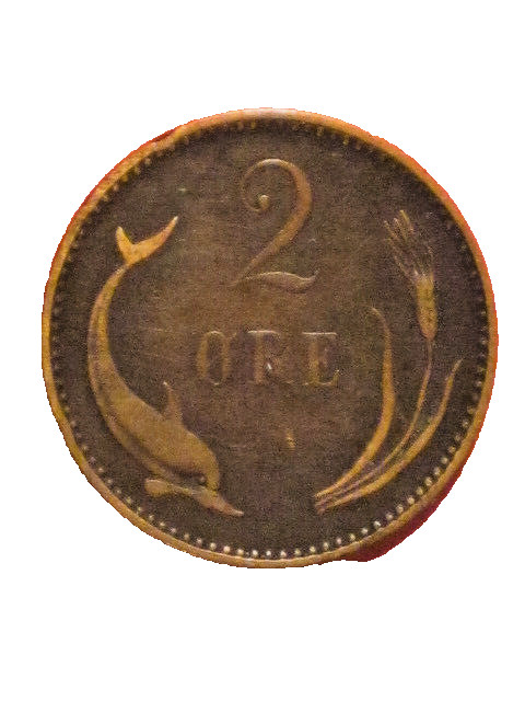 1897 2 Ore coin - Denmark KM# 793.2