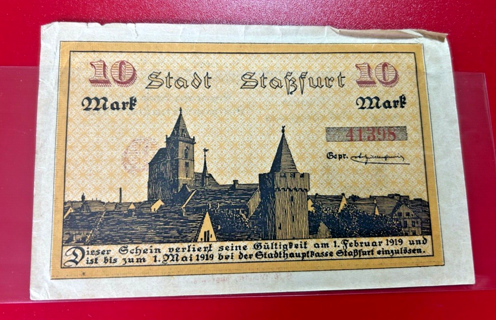 1918 10 MARKS GERMANY BANKNOTE