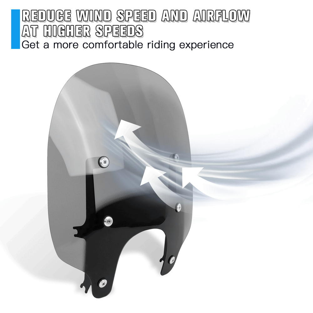 Windshield w/Bracket Windscreen Compatible With Harley Nightster RH975 2022-2024