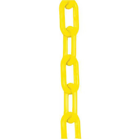 Plastic Chain, Yellow, 100 Ft Length, Gloss, 30002-100