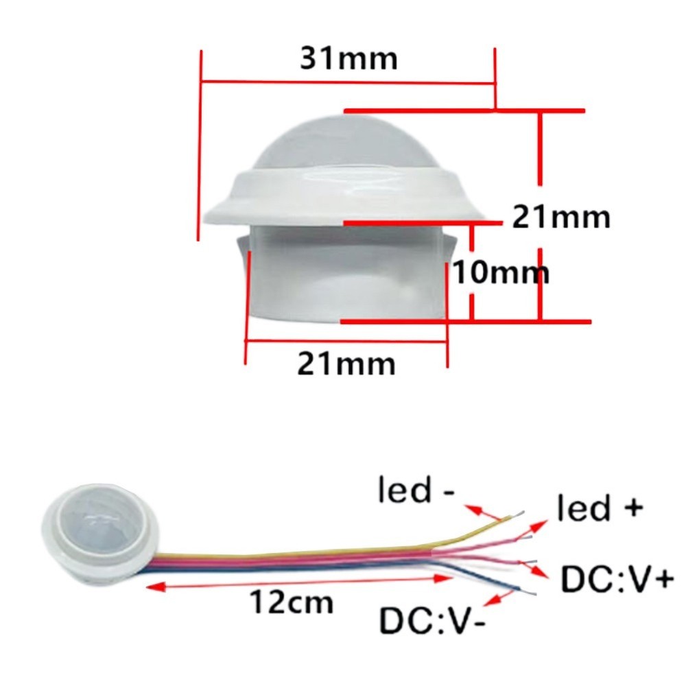 Discreet Embedded Human Body Infrared Detector for Seamless Integration