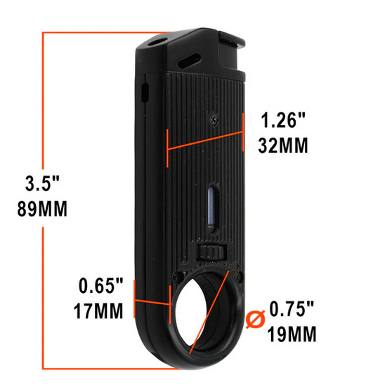Slim Torch Metal Lighter -Single Torch Windproof Lighter
