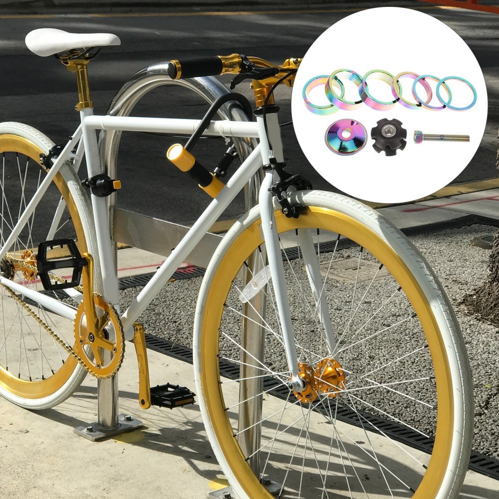 Replaceable Headset Gasket Bike Front Fork Conical Stem Spacers Bicycle Supply