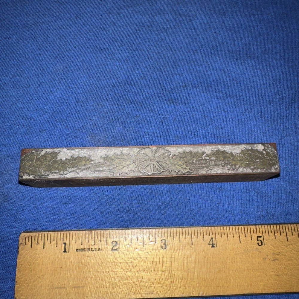 Printing Block ( String of Leaves Leafs ) Border Edge