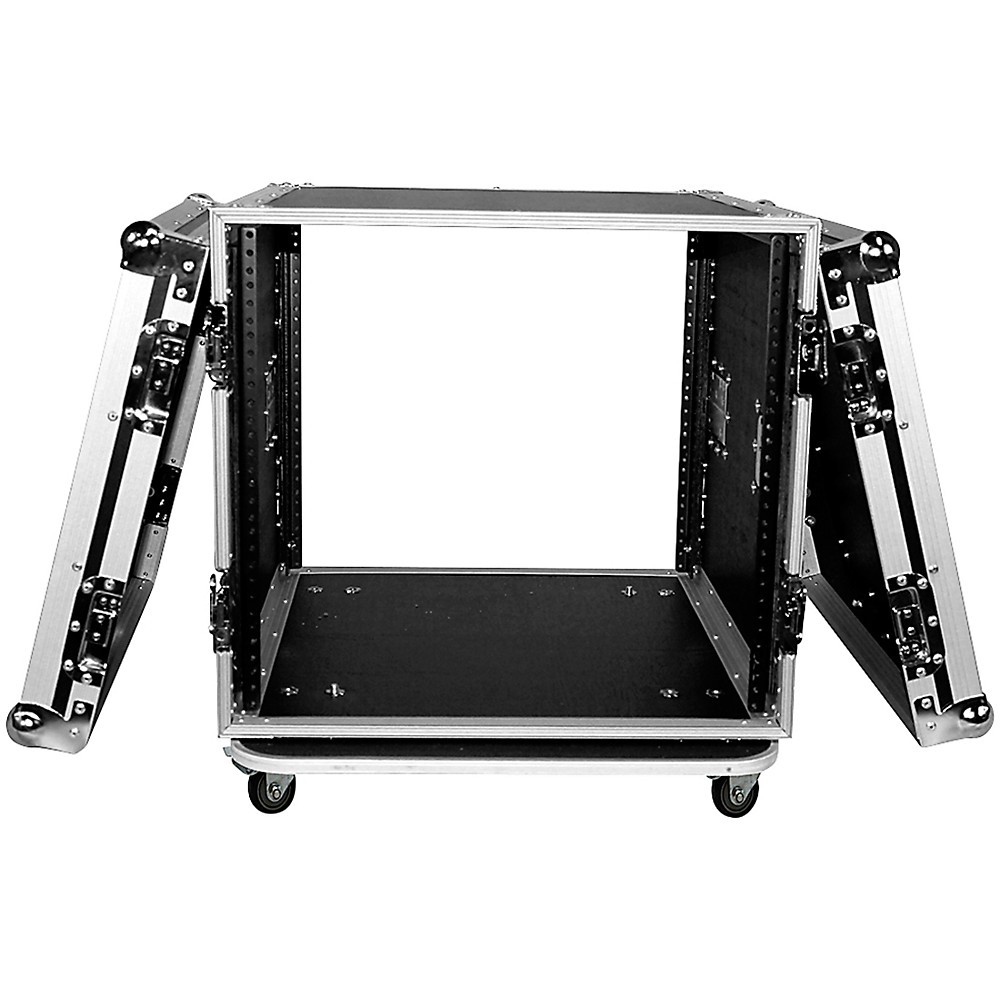 ProX T-10RSS 10U 10-Space Amp Rack Mount ATA Flight Case 19" Depth with Casters