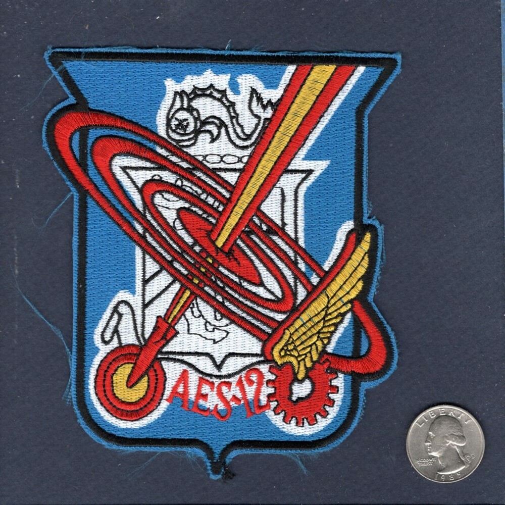 AES-12 Aviation Engineering Squadron 12 SOES USMC A-4 Skyhawk Squadron Patch