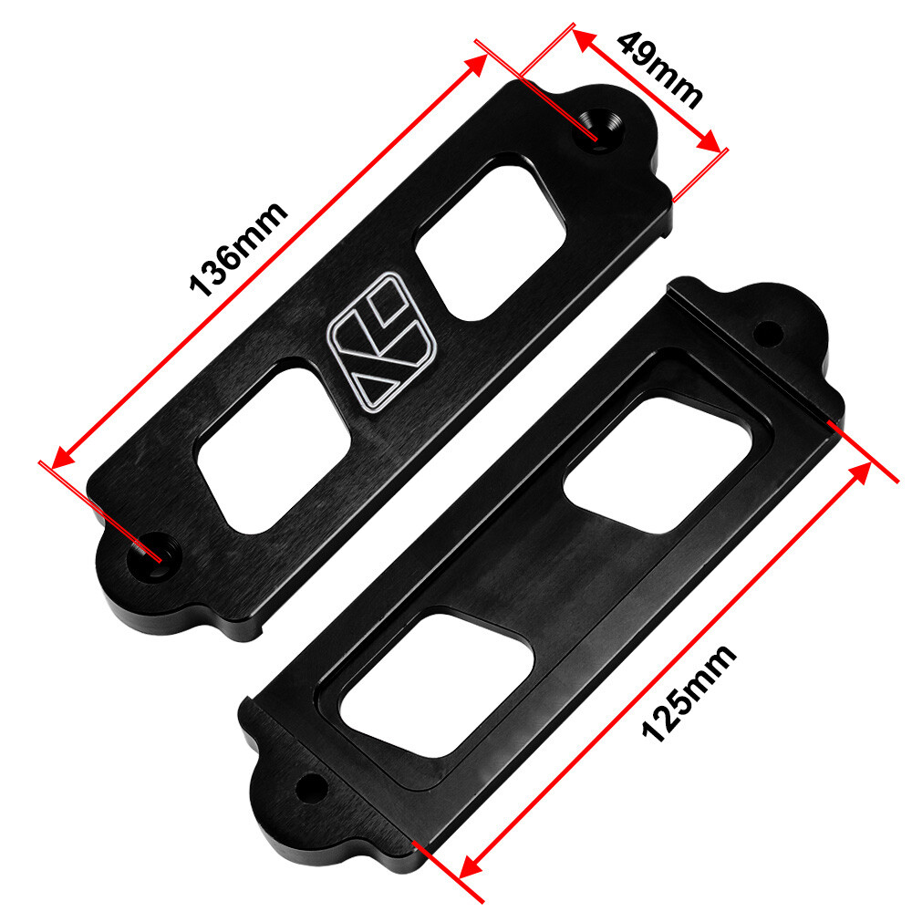 For Honda Civic Integra Battery Tie Down Hold Down Rod With Stainless Tray Hooks