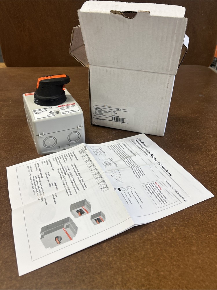 New Open Box Mersen Enclosed Manual Motor Controller EJM30BSO / E63822