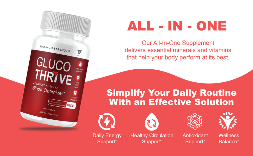 (2 Pack) Gluco Thrive Capsules, Gluco Thrive Advanced Formula (120 Capsules)