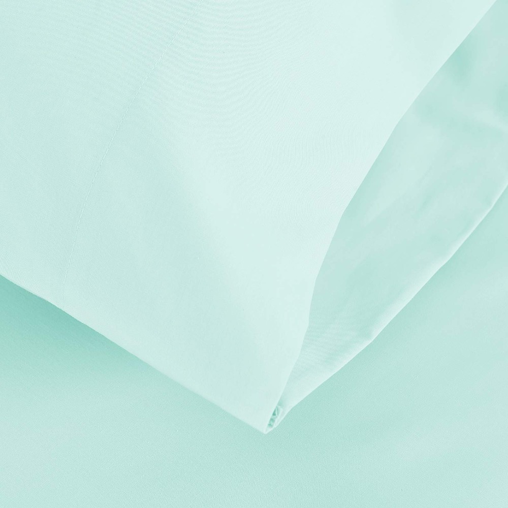 Queen Percale Bed Sheets, 200 Thread Count Cotton Polyester Blend Sheet,Wrink...