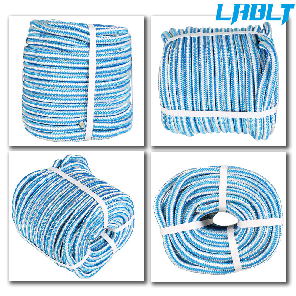 LABLT Braided Polyester Arborist Rigging Rope Garden Strong Pulling 1/2" x 150'