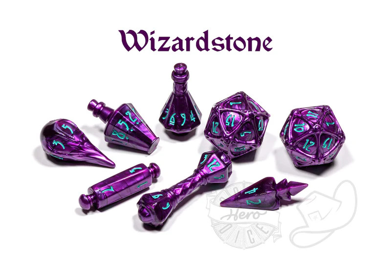 PolyHero Wizard 8 Dice Set | Wizardstone
