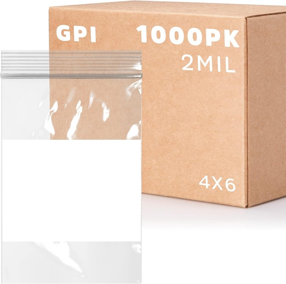 Clear Plastic Zip Bags Resealable Storage Packaging Durable