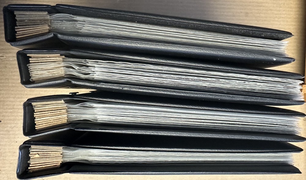 SHOWGARD FDC ALBUMS HOLDS 80 ENVELOPES EACH SET OF 4 "THIN LINE"