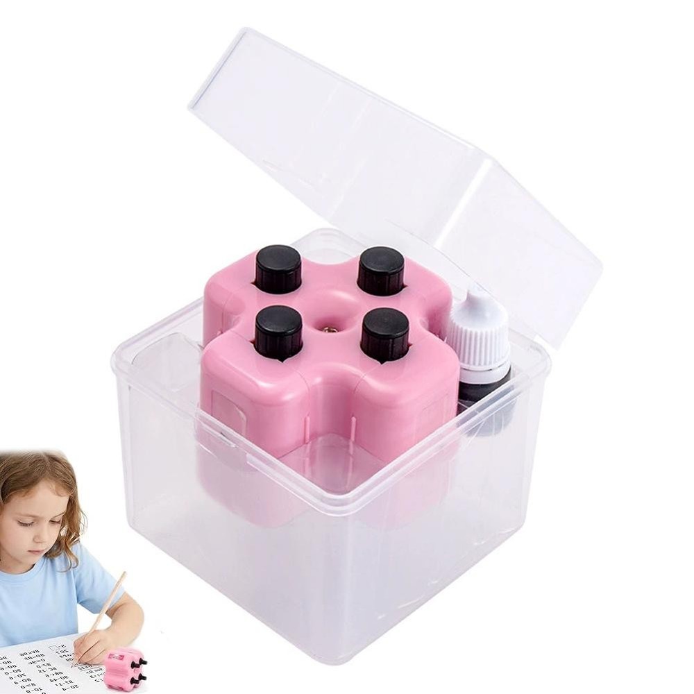 4 in 1 Math Roller Stamp Set-Addition Subtraction Multiplication Division Tool~