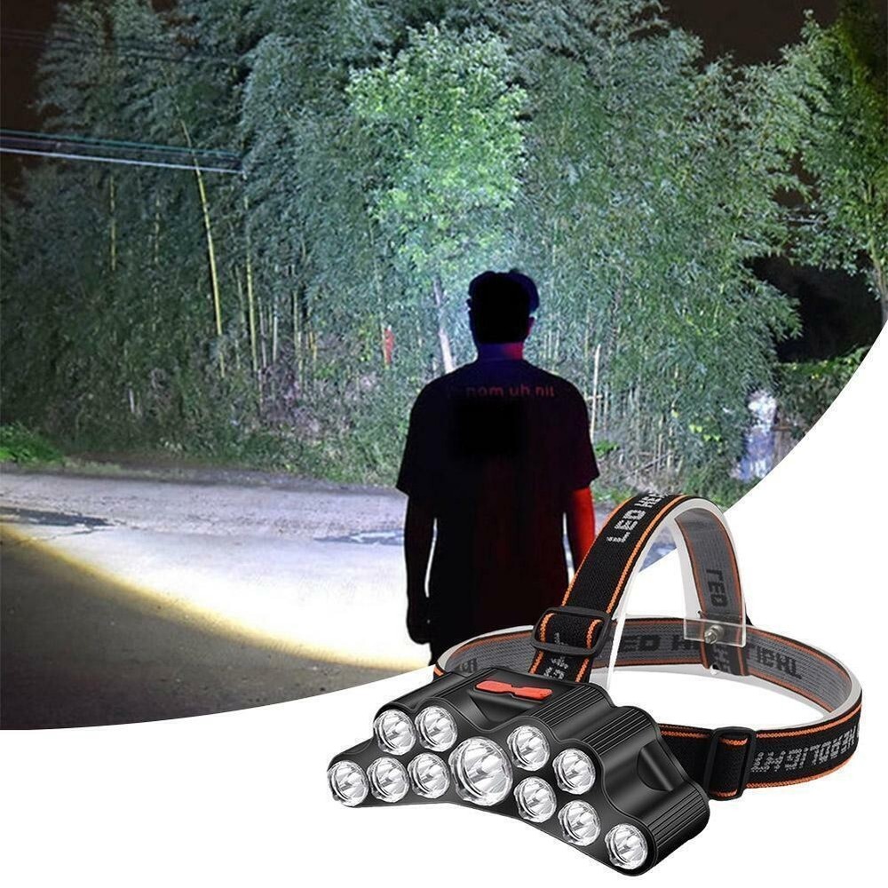 Super Bright LED Headlamp Rechargeable Headlight Head Torch Work Lamp Flashlight