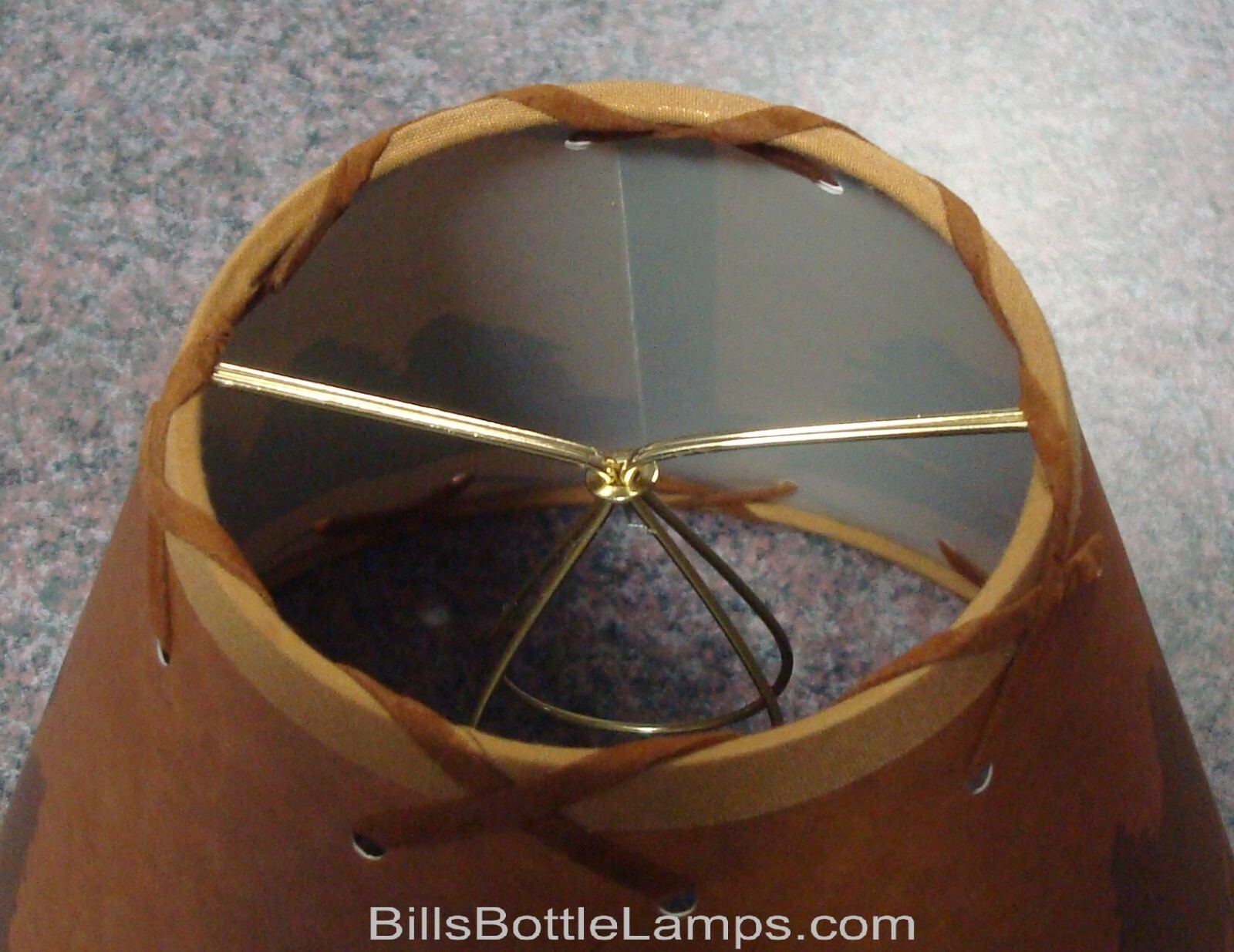 Rustic "Bulb Clip" MOOSE Scene Table Desk Light LAMP SHADE Cottage Cabin Decor