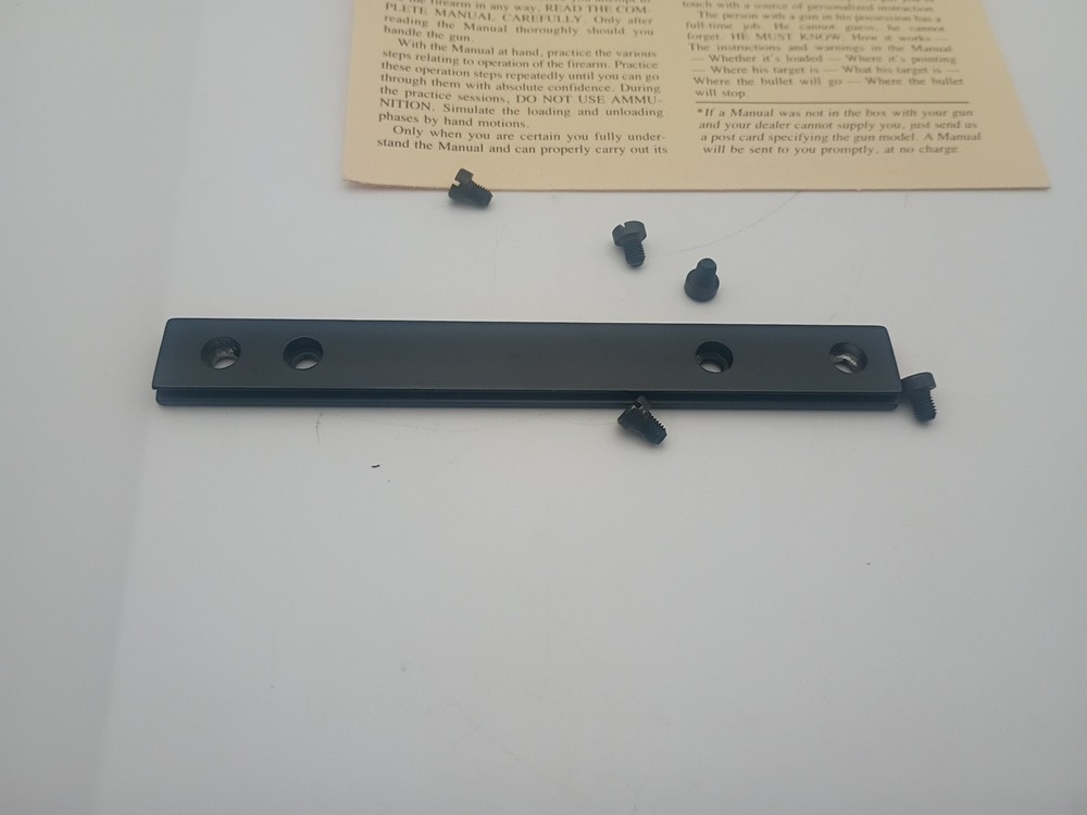 Ruger 10/22 Carbine Instruction Manual 1982 With Scope Base