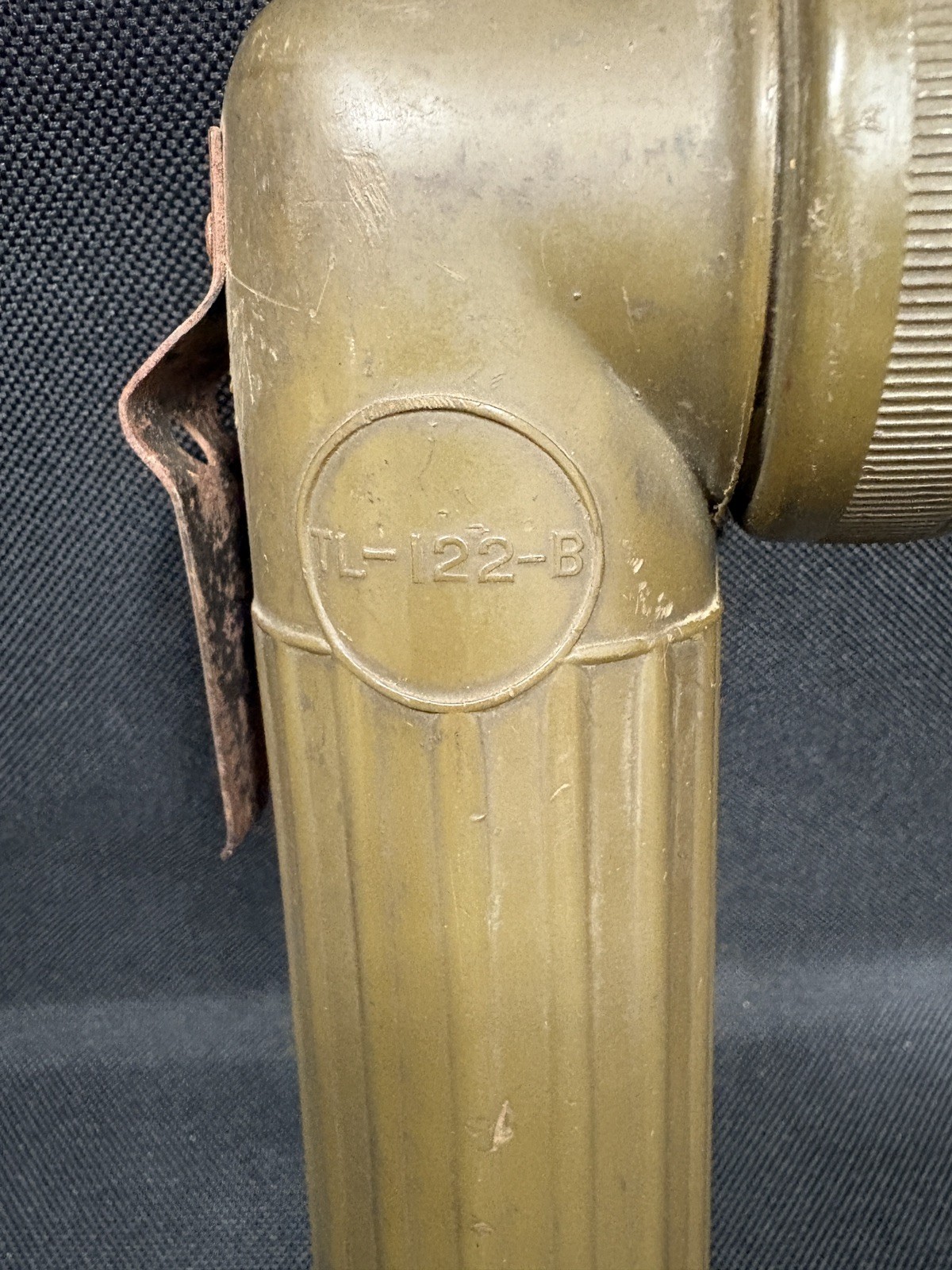 USGI WWII Era Bright Star Anglehead Flashlight Model TL-122-B (Unworking)