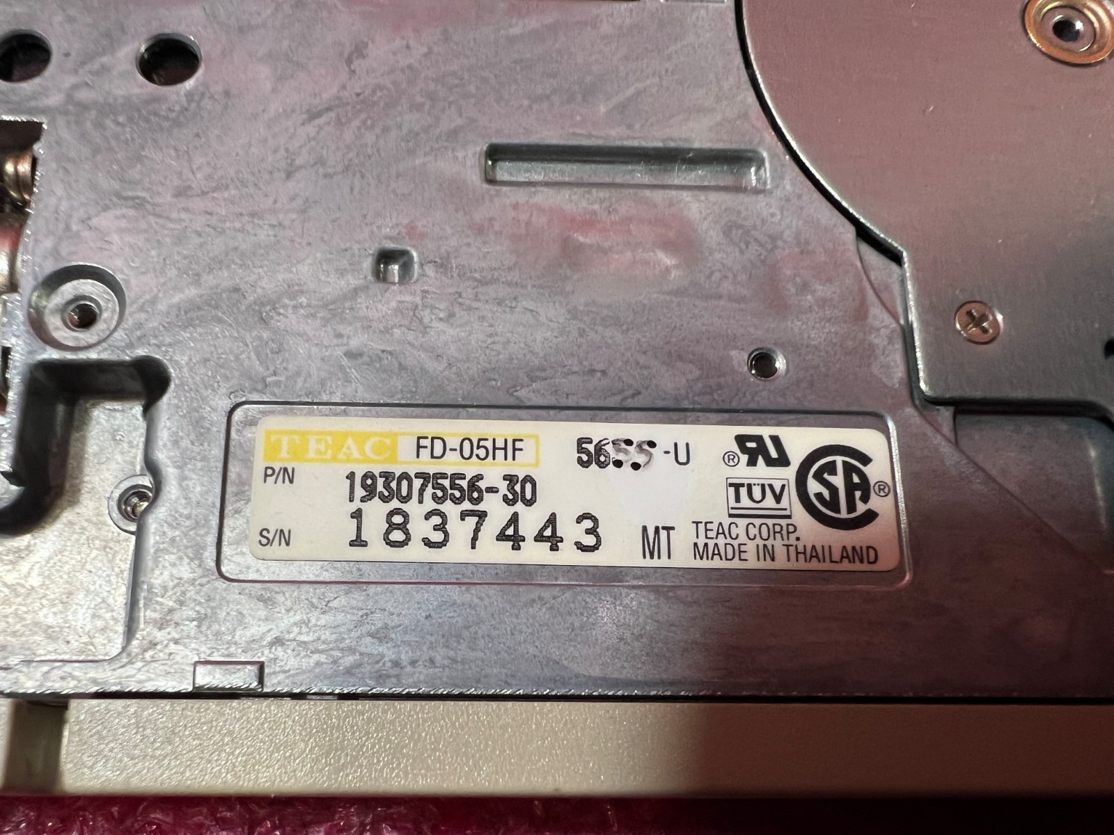 Tektronix TDS 714L Digital Storage Oscilloscope Floppy Disk TEAC FD-05HF 5655-U