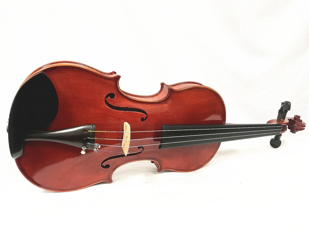 ADVANCED 4/4 SIZE VIOLIN, Dominant Strings + Despiau Bridge,DEEP & POWERFUL TONE