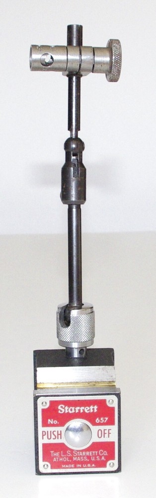 Starrett Magnetic Base Indicator Holder 657A plus Extras