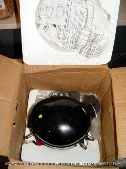 NEW Whirlpool 4387771 Replacement Compressor Kit EHT171TKWR4 FREE SHIPPING!
