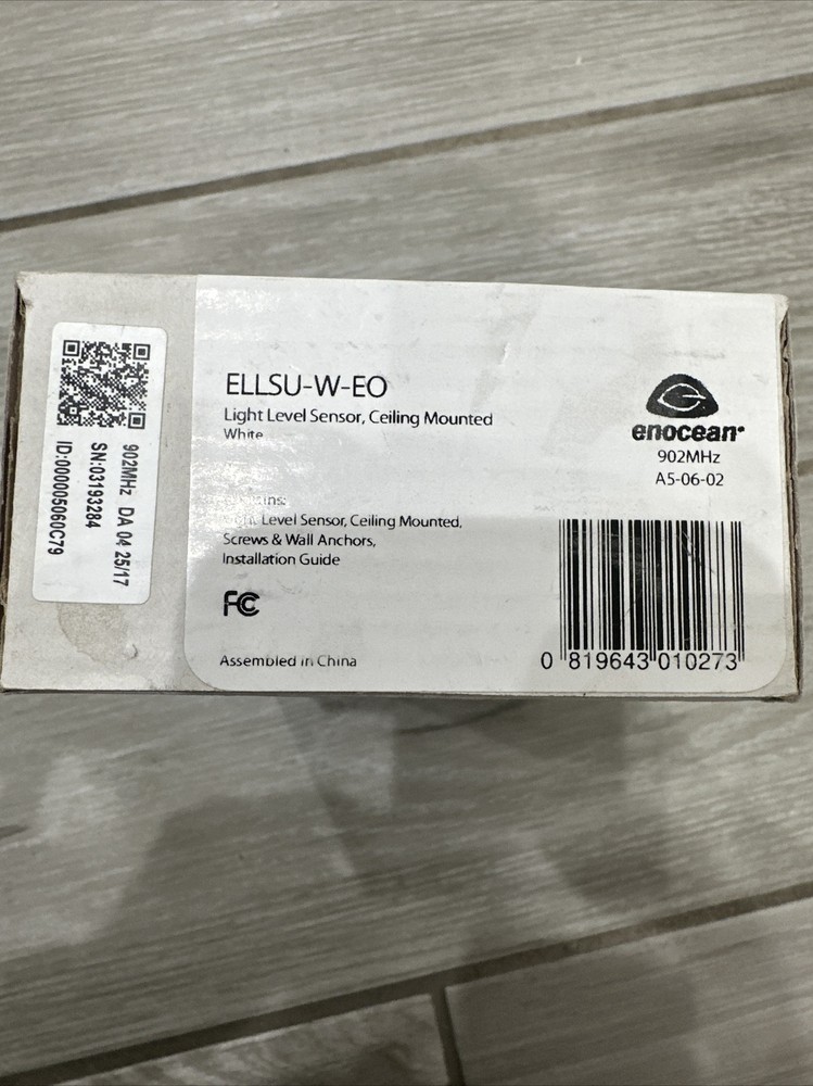 ⚡️Enocean ELLSU-W-EO Light Level Sensor Ceiling Mounted White 902MHz