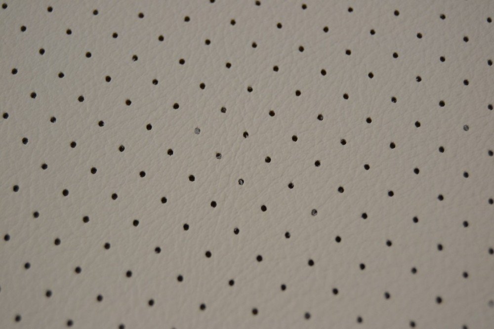 HAMPTON PERFORATED HEADLINER VINYL WHITE MATERIAL BY THE YARD TOP QUALITY