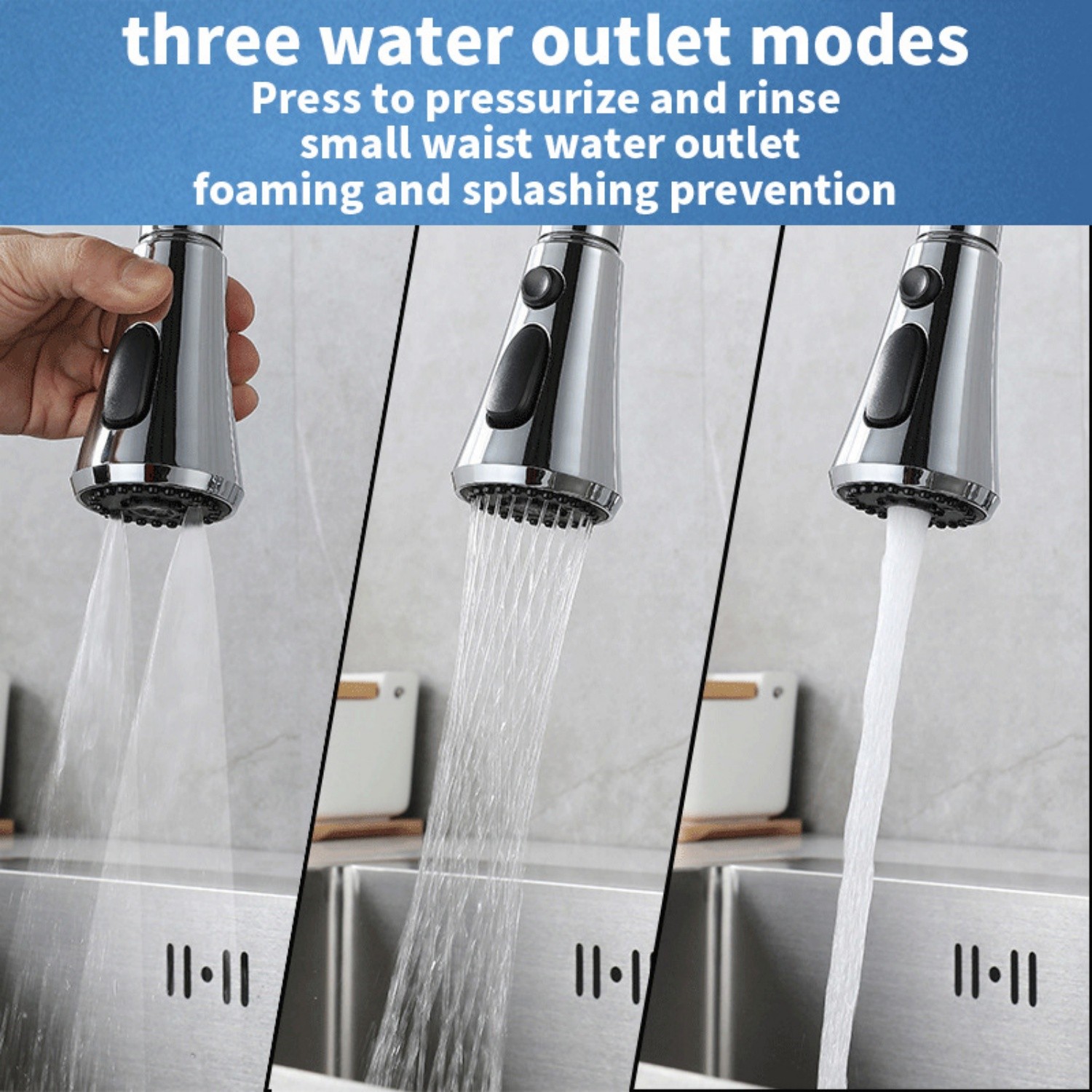 Kitchen Faucet Head Replacement,Pull Down Kitchen Spray Head Sink Spray Nozzle