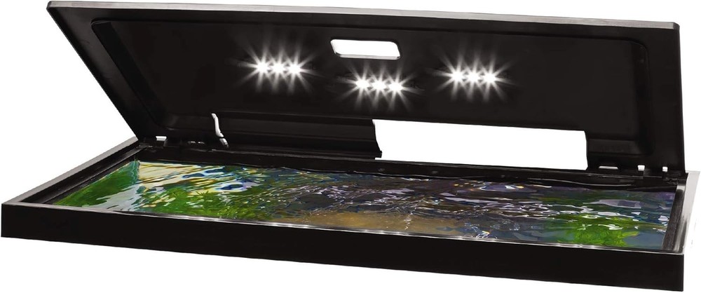 Aquarium Light Hood 20 Inch Size Fits Rectangular Tanks with Hinged Opening