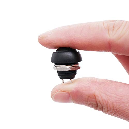 /10Pcs 12mm Momentary Push Button Switch 1/2" Mounting Hole On Off Mini Round