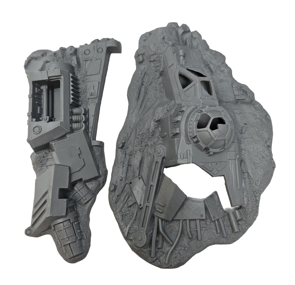 Warhammer 40K Terrain 1998 Games Workshop 3 Sprues +Crashed Aquila Lander OOP