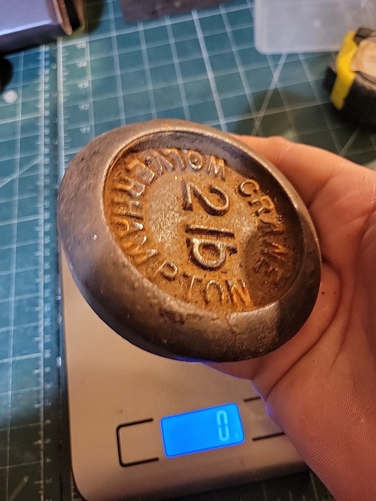 RARE ANTIQUE 'CRANE FOUNDRY CO WOLVERHAMPTON 2lb WEIGHT'..